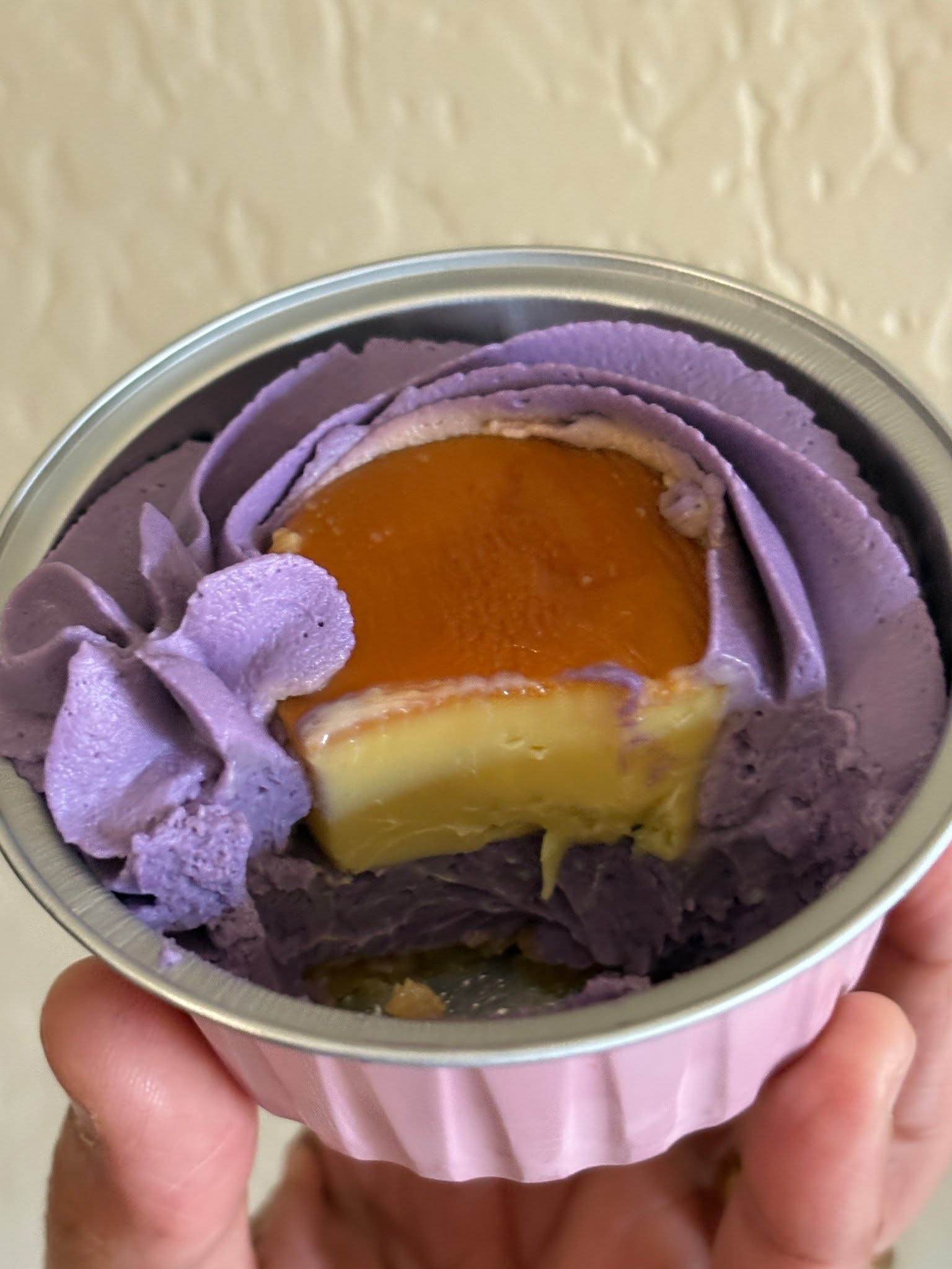 Ube Flan Cheesecake Cup